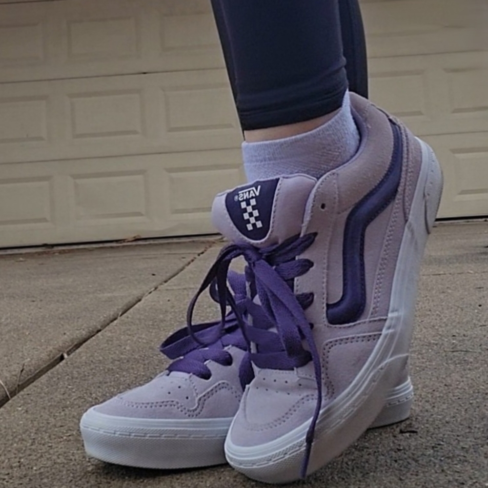 Vans Women's Lavender and Deep Purple Sneakers